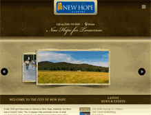 Tablet Screenshot of cityofnewhope.org